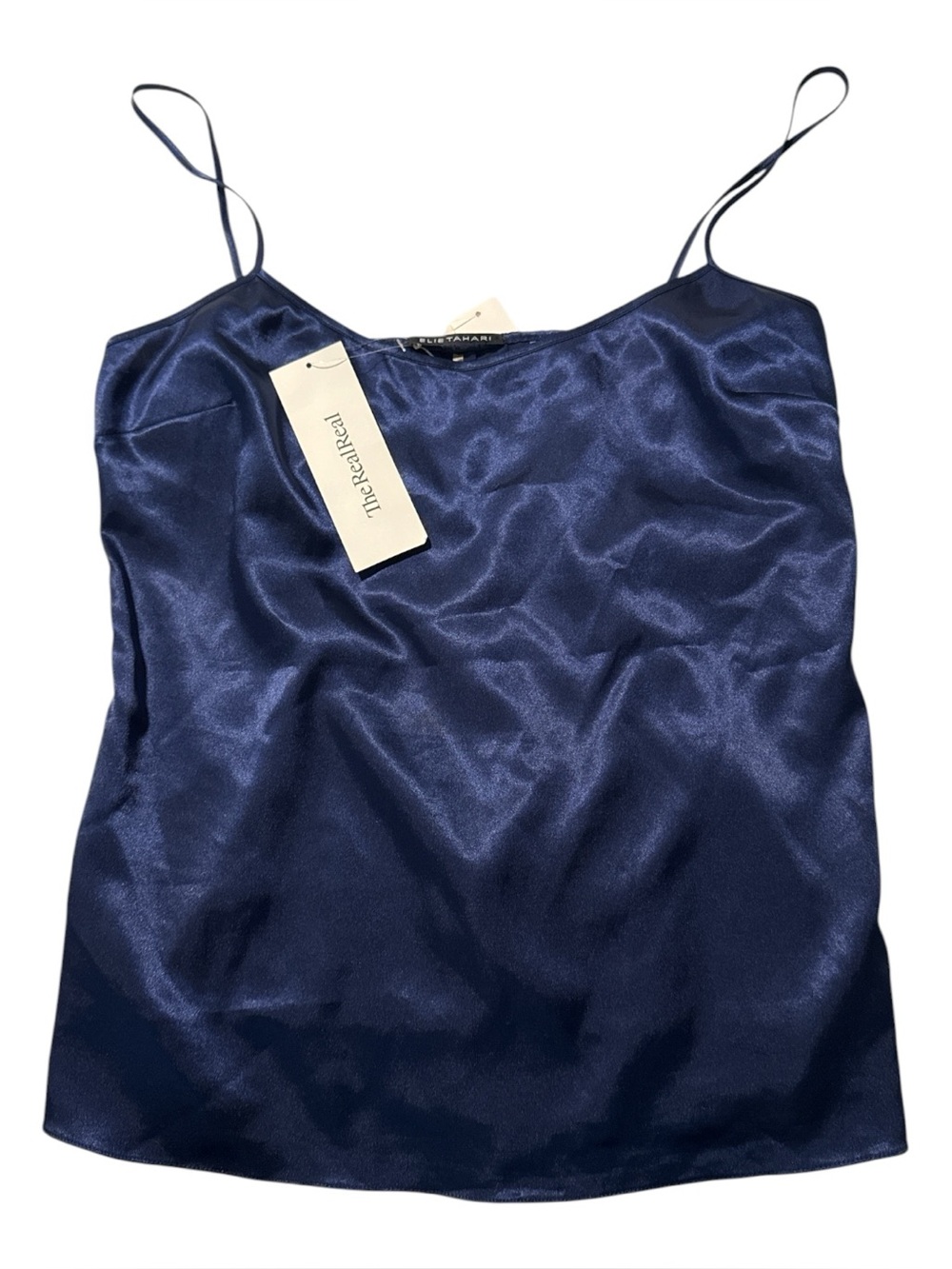 Eli’s Tahari- Women’s silk top in navy